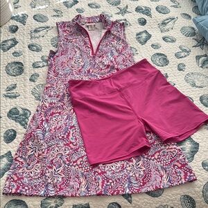 Floral Pink Sleeveless Dress